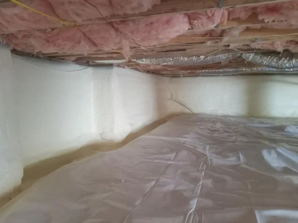Crawl space encapsulation with closed-cell spray foam for Metal Roof Coating in Owosso